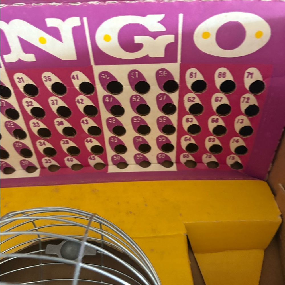Metal Bingo Ball Cage with Crank Handle - Silver monte Carla bingo set - Picture 4 of 6